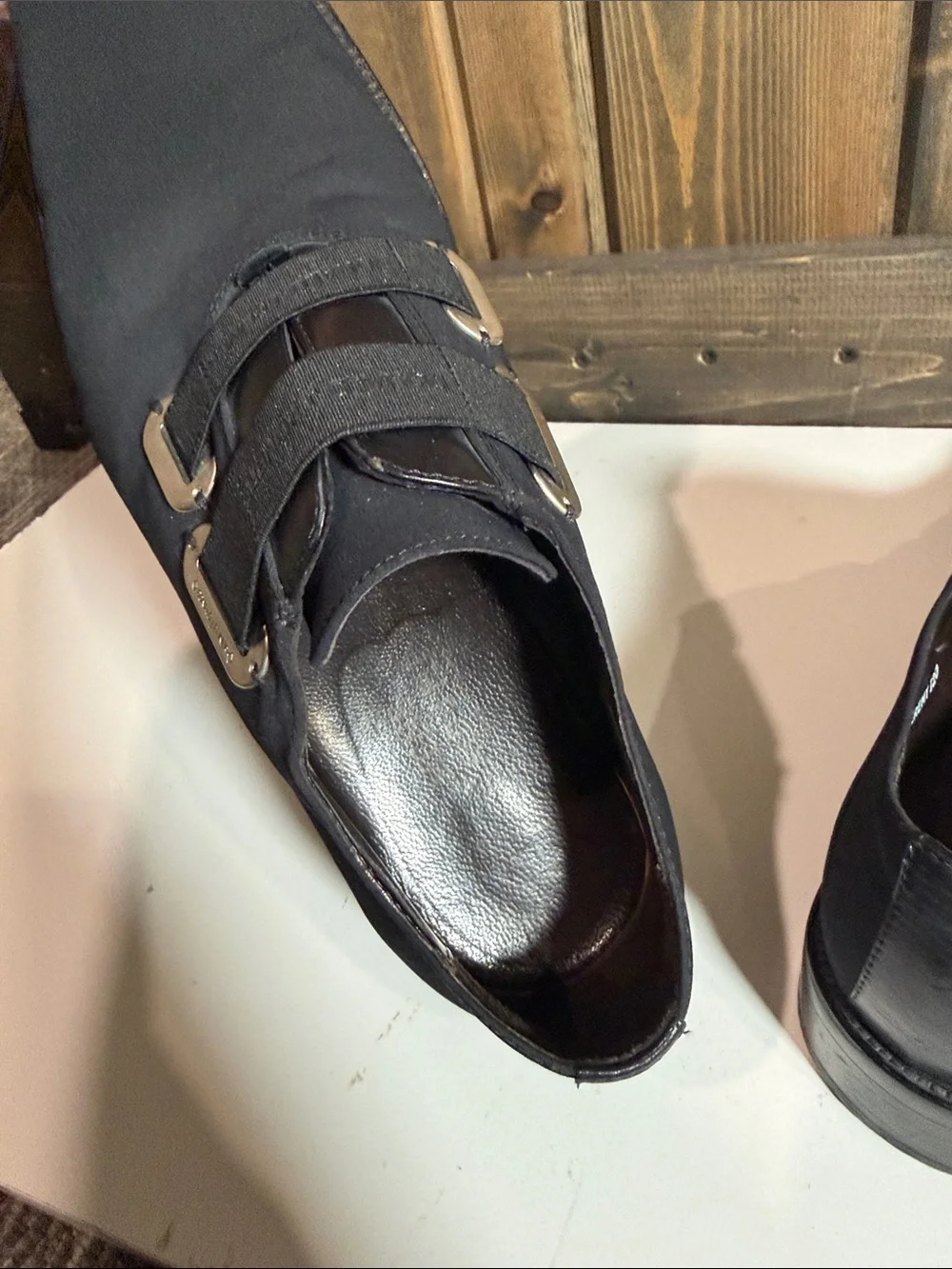 Donald J. Pliner Men's Black Double-Strap Monk Oxfords - Picture 7 of 7
